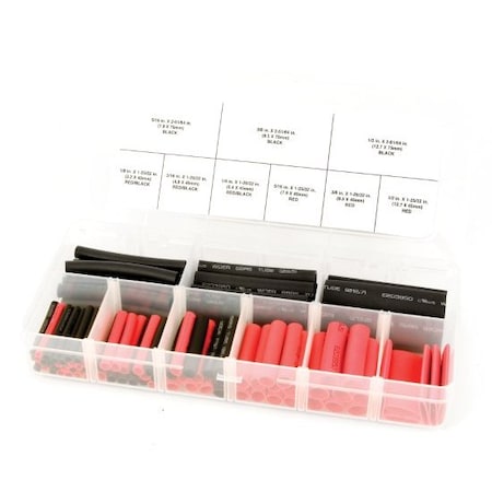 Performance Tool 106-Pc Weatherproof Heat Shrink Heat Shrink Ass, W541 W541